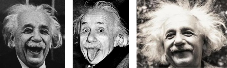 Goofy pictures of Einstein
